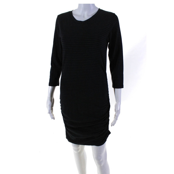 Lululemon Long Sleeve Mini Dress Gray Black 6 - Picture 10 of 13